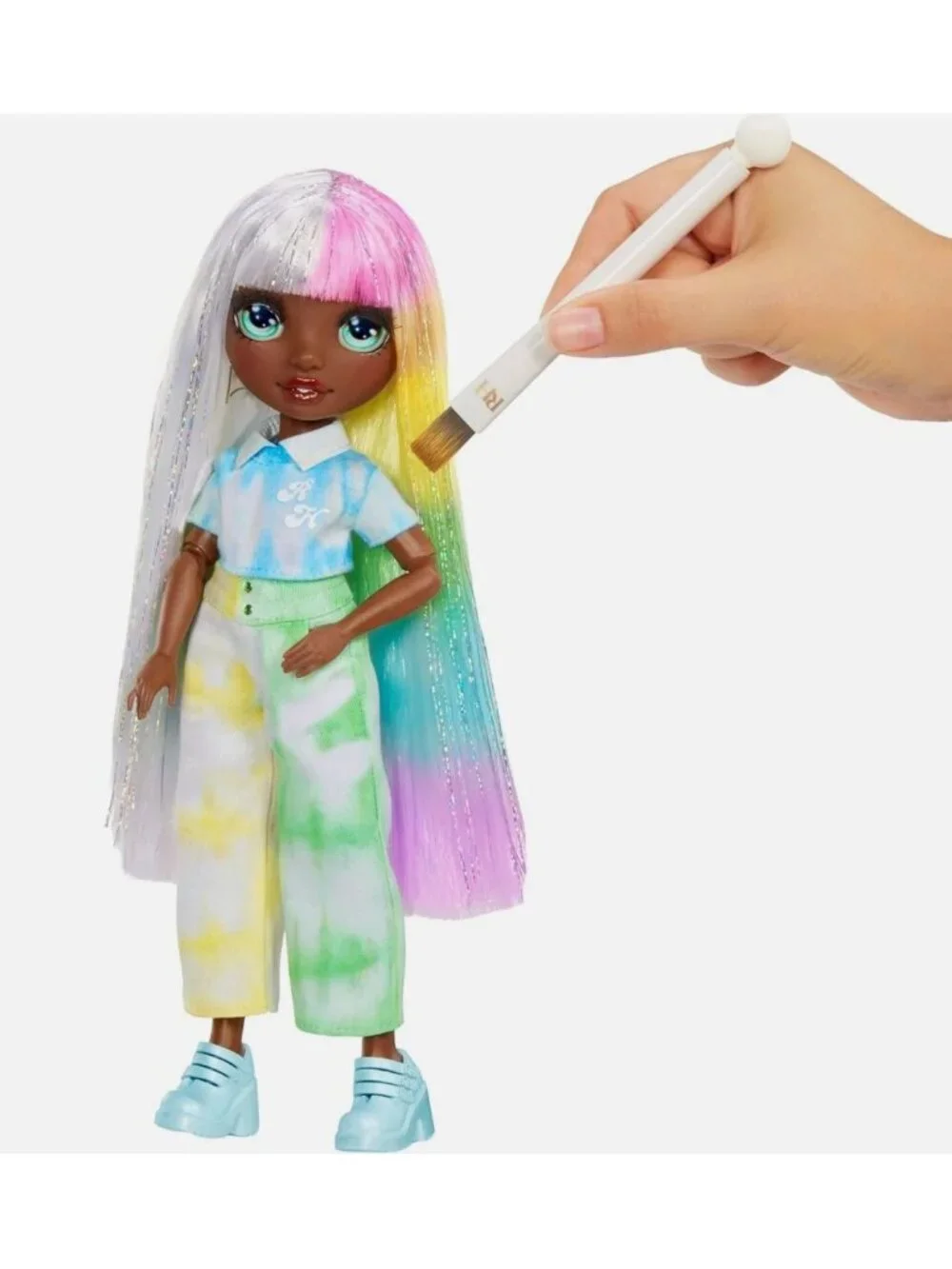 Rainbow High Watercolor & Create Doll Set With Tie-Dye Kit For Ages 4+